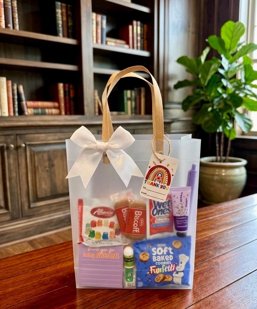 Administrative Professionals Day Gift Bag, Thank You Gift Basket, Office Staff Appreciation Gift, Teacher/Admin Appreciation, Ready to gift
