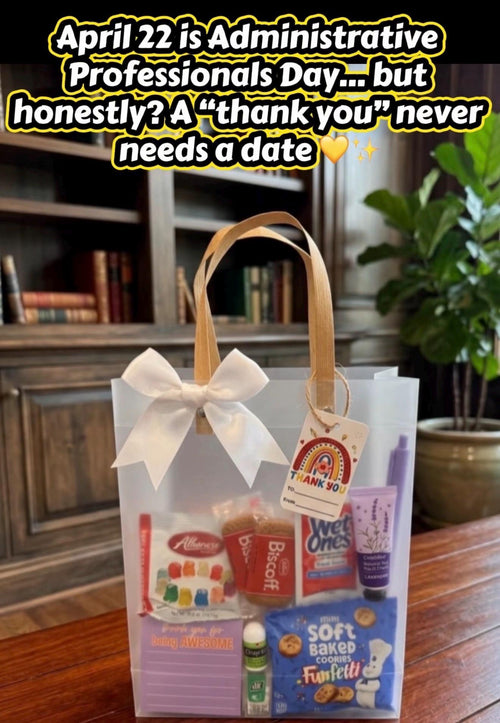 Administrative Professionals Day Gift Bag, Thank You Gift Basket, Office Staff Appreciation Gift, Teacher/Admin Appreciation, Ready to gift
