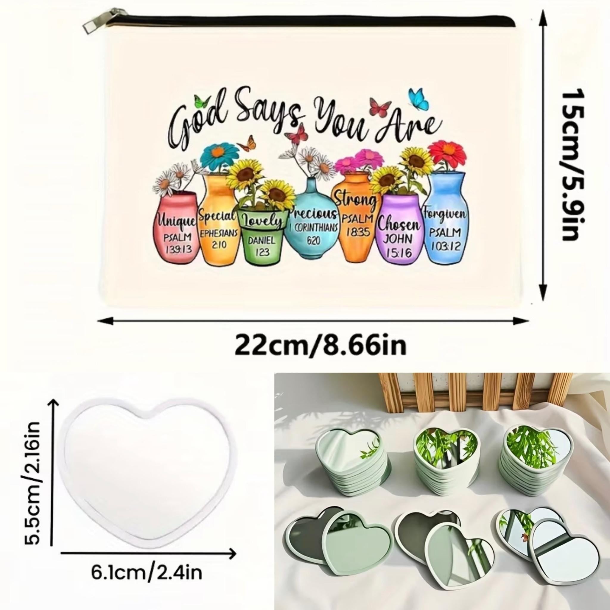 Christian Self Care Gift Bag | Faith Encouragement Spa Set, Bible Verse Pouch