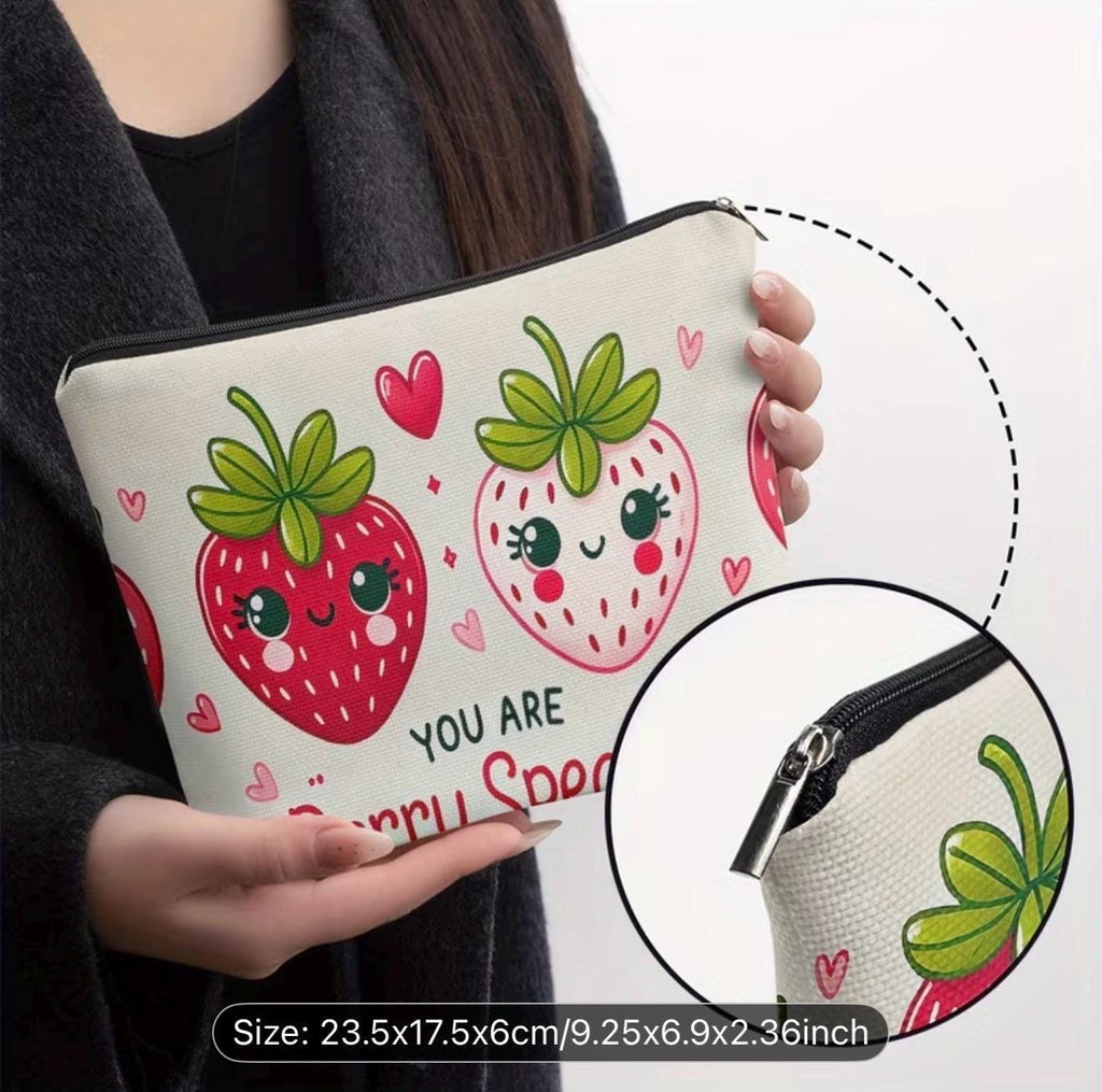 Strawberry Gift Bag Set | Berry Sweet Party Favors | Girls Birthday Party Gifts | Cute Strawberry Theme Bags | 80s Aesthetic Gift Set | Pink