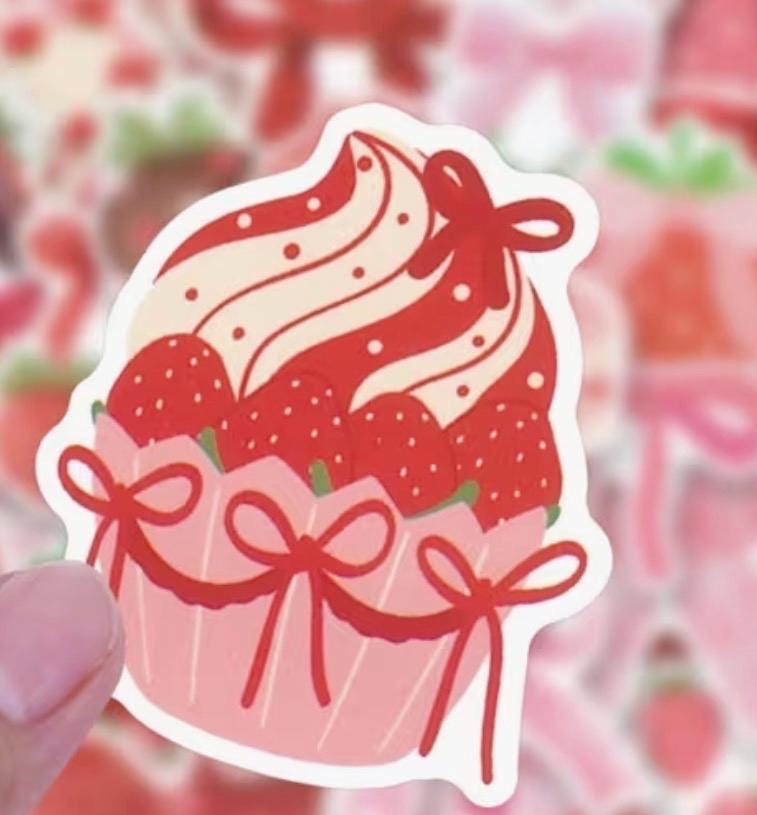 Strawberry Birthday Party Favor Bags | Berry Sweet Girls Goody Bags