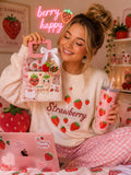 Strawberry Gift Bag for Friends | Teen Girls Birthday Surprise, Pouch & Keychain