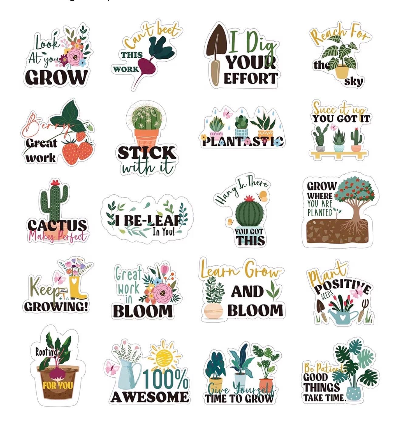 Plant Themed Gift Bag | Garden Gift Set | Plant Mom Gift | Botanical Gift | Garden Club Gift | Green Thumb Gift | Plant Dad Gift | Plants