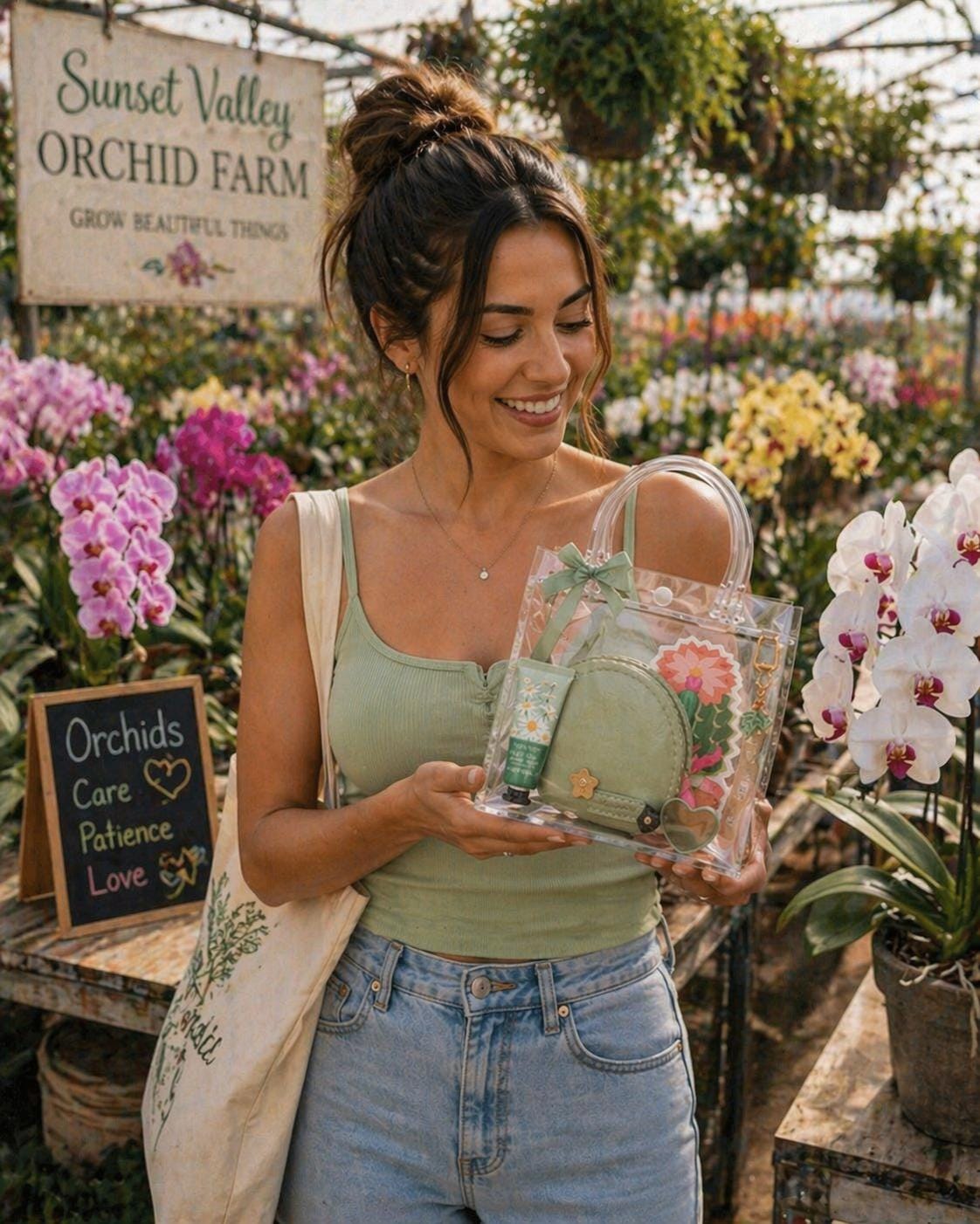 Plant Themed Gift Bag | Garden Gift Set | Plant Mom Gift | Botanical Gift | Garden Club Gift | Green Thumb Gift | Plant Dad Gift | Plants