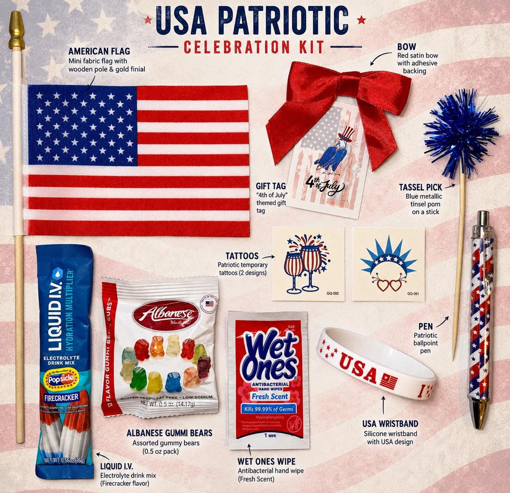 Patriotic Party Favor Bags | 4th of July, Memorial Day, Labor Day Gifts