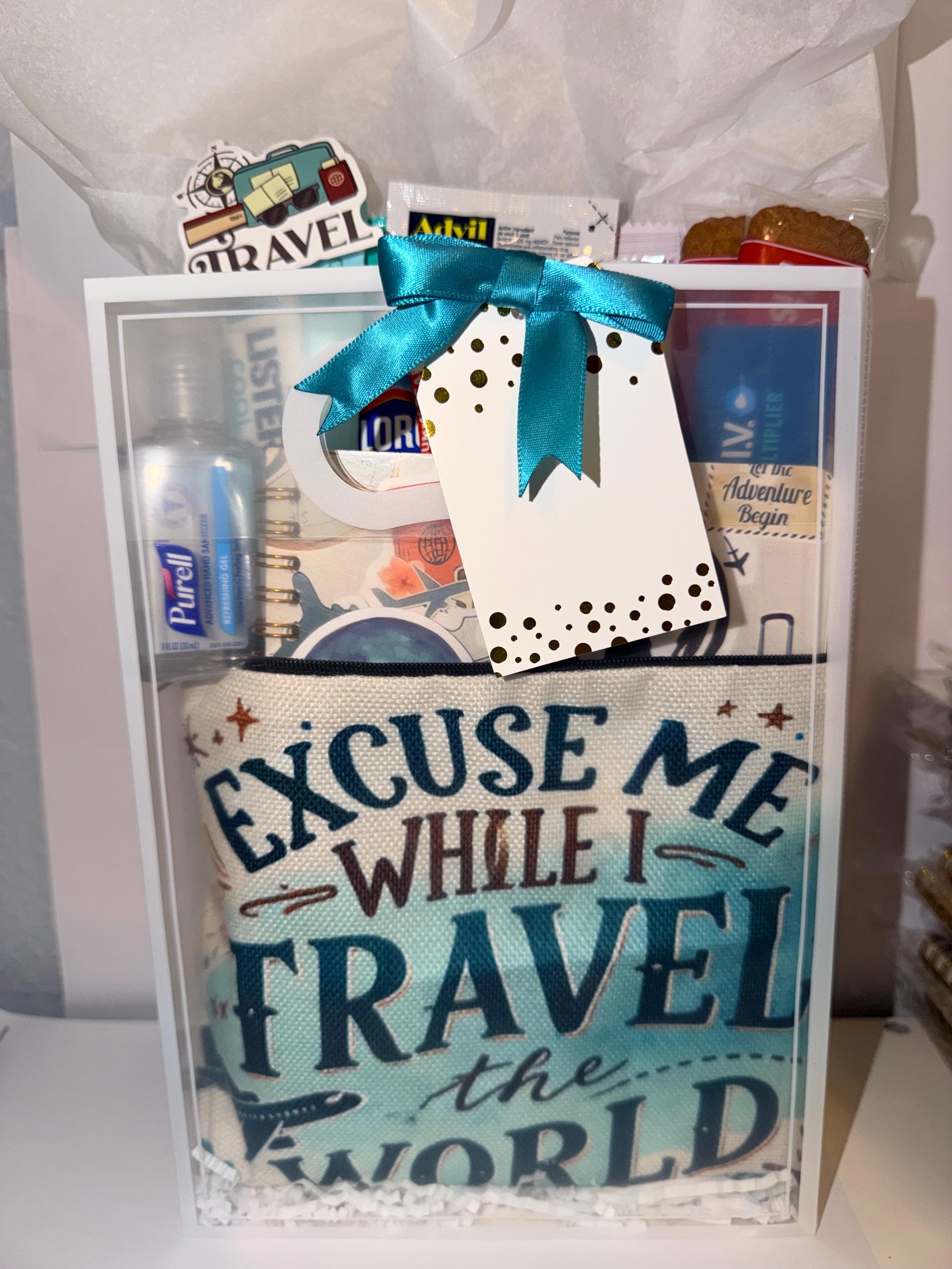 Travel Essentials Gift Bag for Women, Girls Trip Vacation Set (Ready-to-Gift)