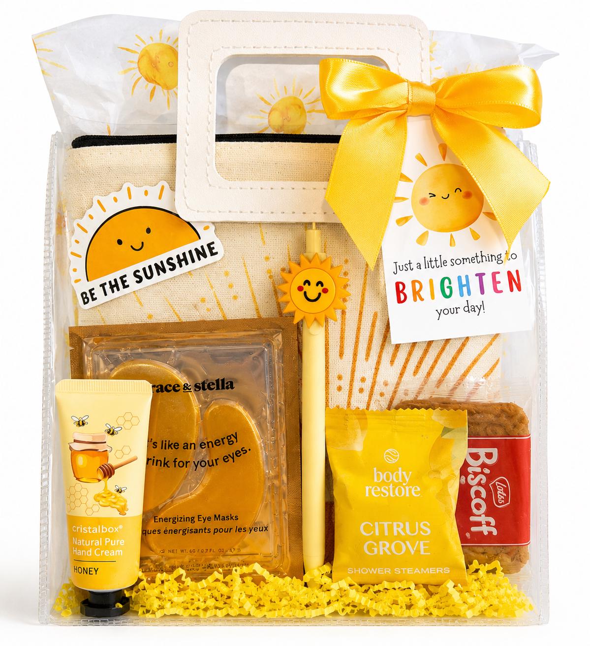 Sunshine Gift Bag: Self Care Care Package for Her, Friend, Birthday, Get Well Soon