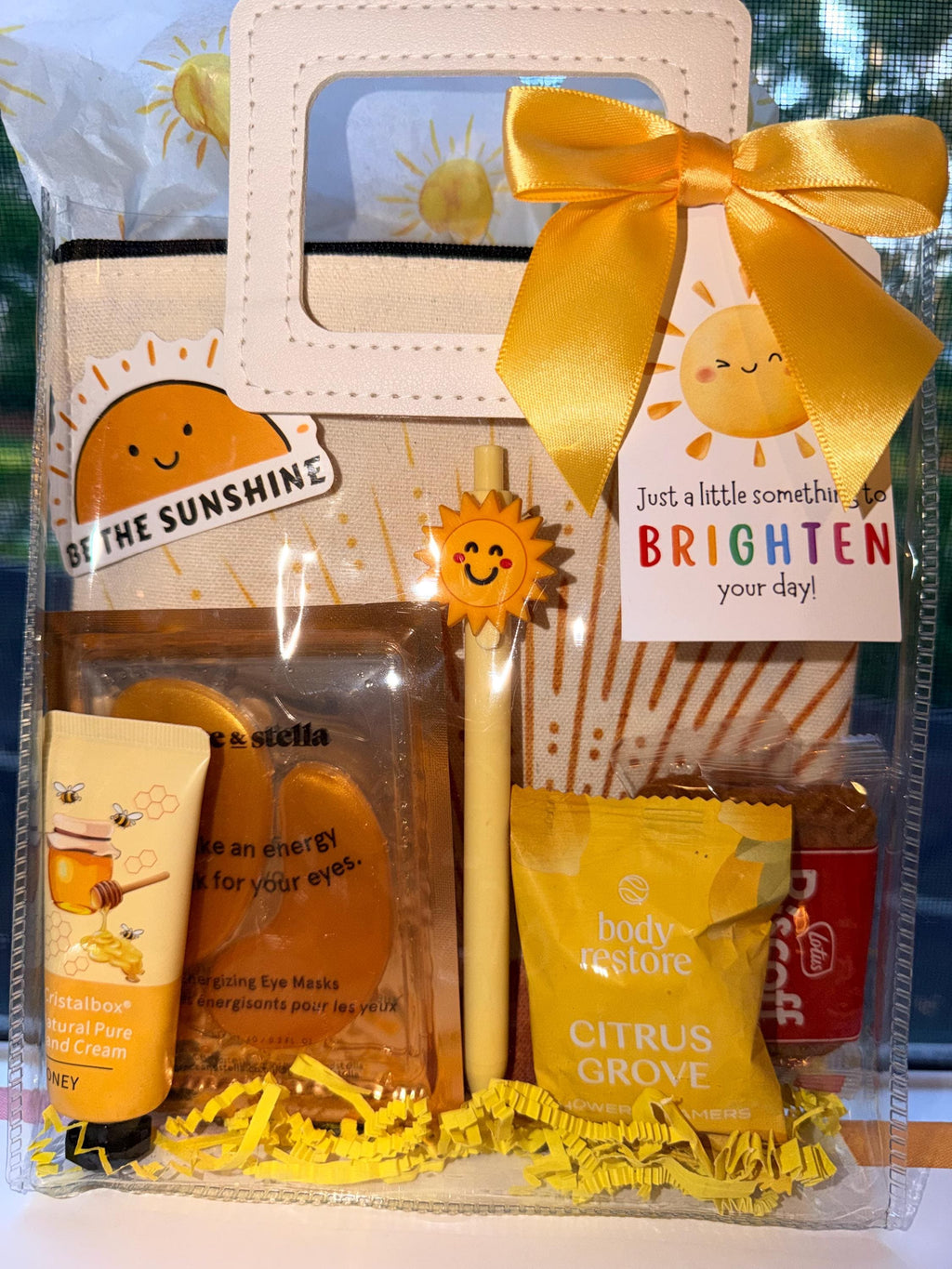 Sunshine Gift Bag: Self Care Care Package for Her, Friend, Birthday, Get Well Soon