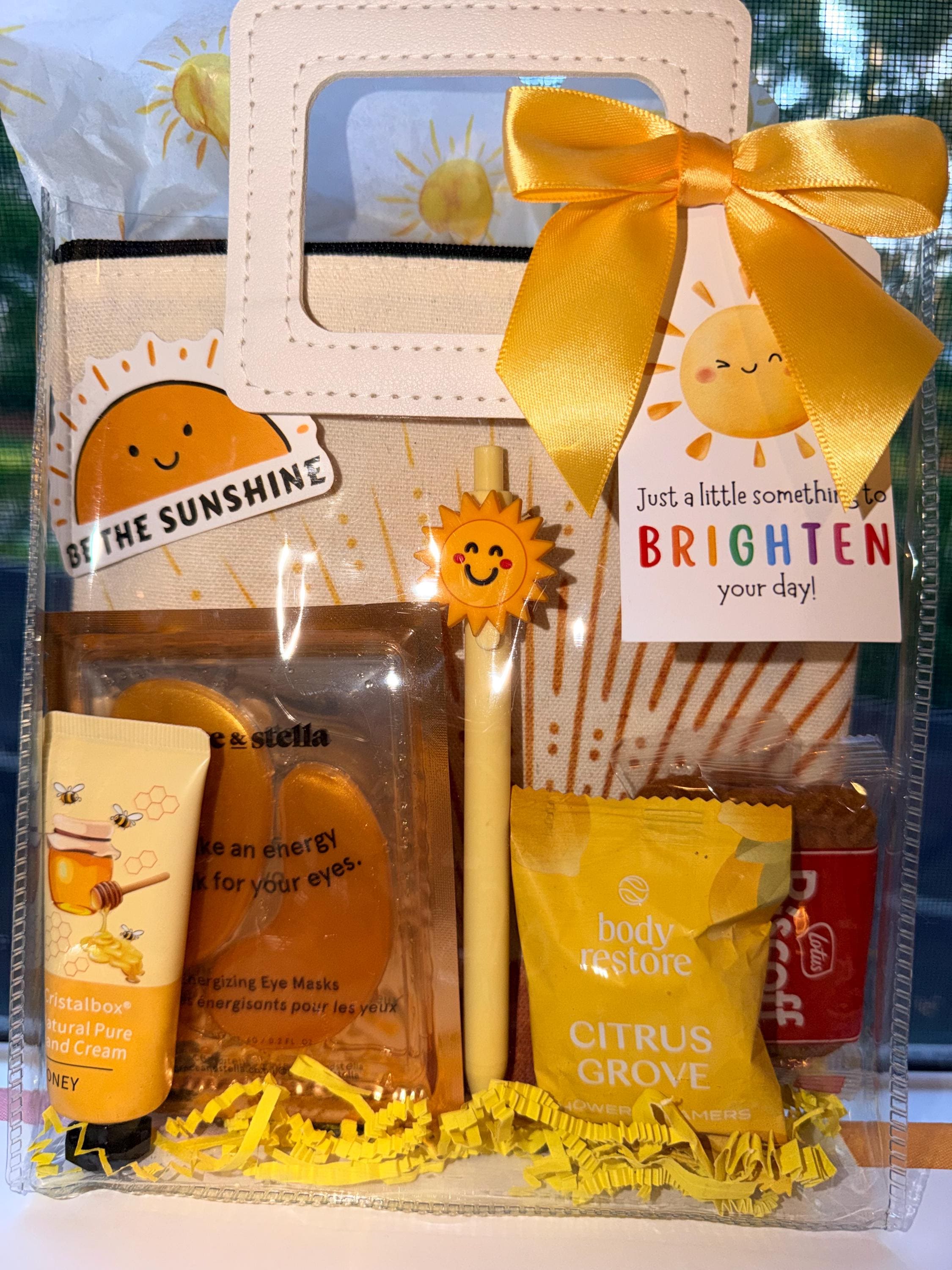 Sunshine Gift Bag: Self Care Care Package for Her, Friend, Birthday, Get Well Soon