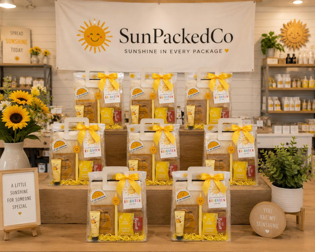 Sunshine Gift Bag: Self Care Care Package for Her, Friend, Birthday, Get Well Soon