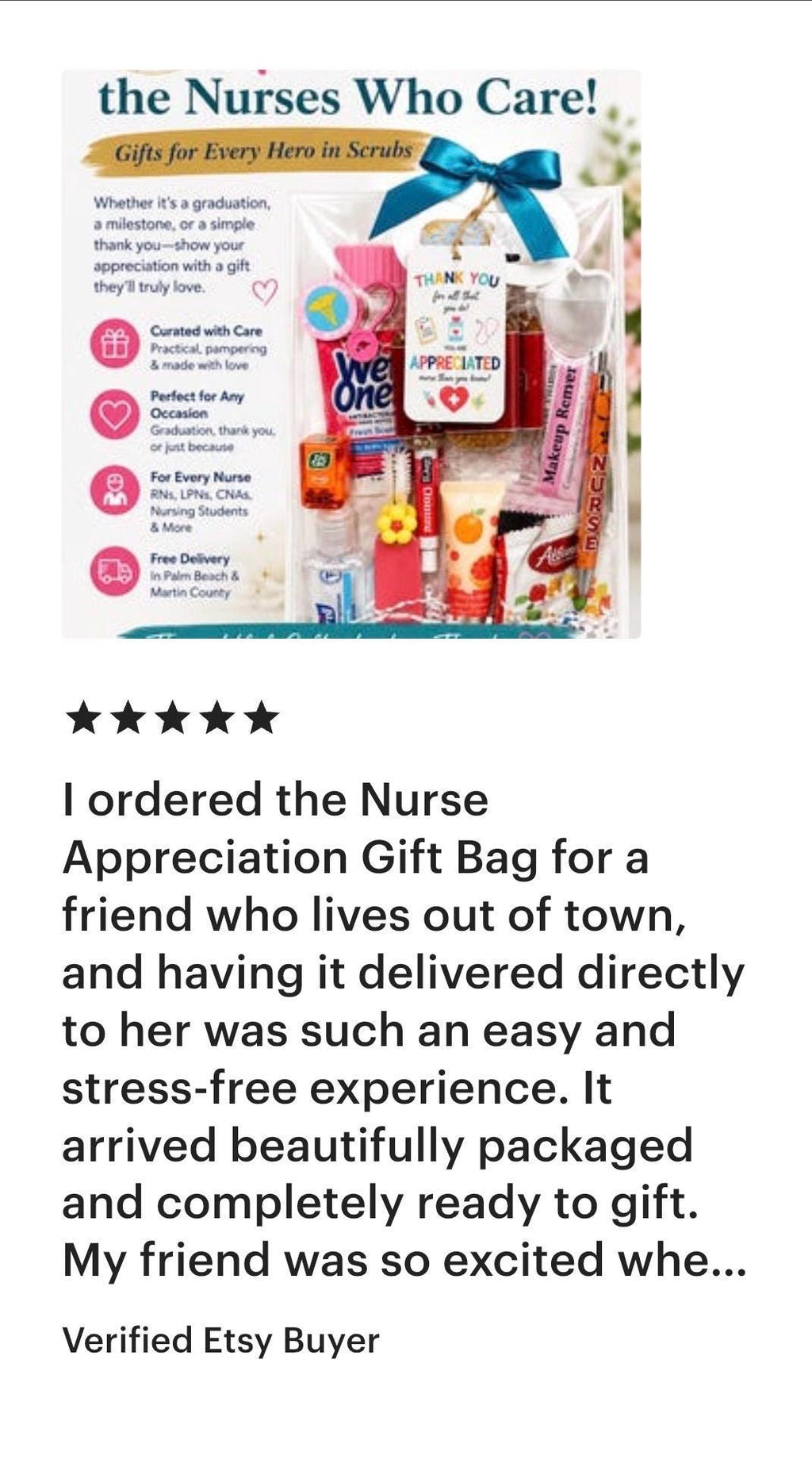 Nurse Graduation Gift Bag | CNA, RN, NP Appreciation Care Package Set
