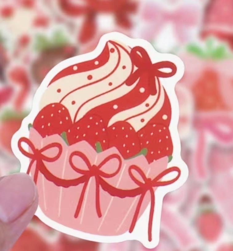 Strawberry Gift Bag for Friends | Teen Girls Birthday Surprise, Pouch & Keychain