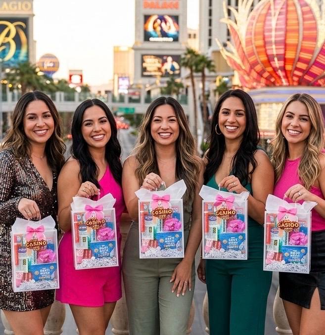 Vegas Bachelorette Survival Kit | Hangover Recovery Goodie Bags (Casino Theme)