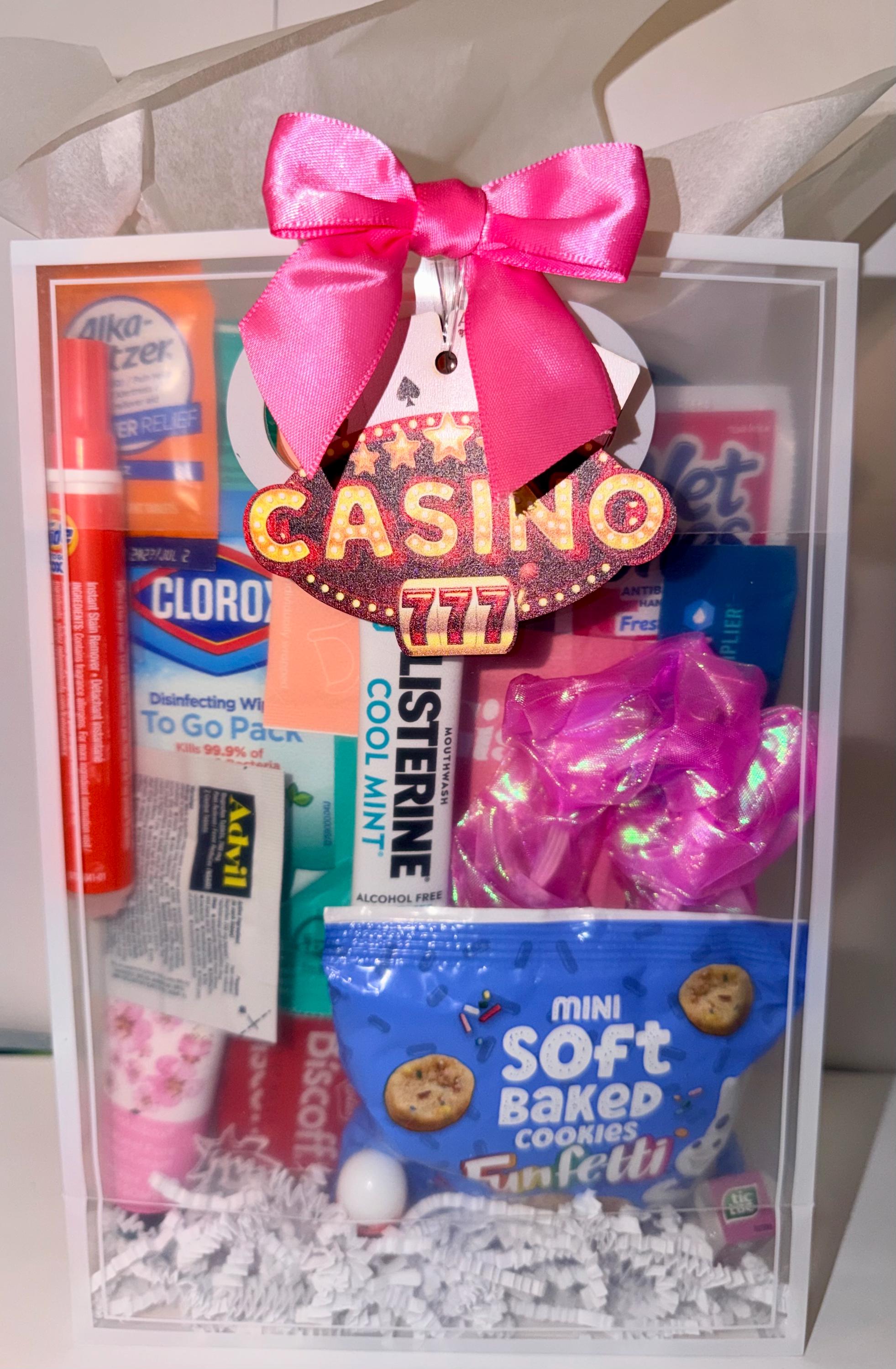 Vegas Bachelorette Survival Kit | Hangover Recovery Goodie Bags (Casino Theme)