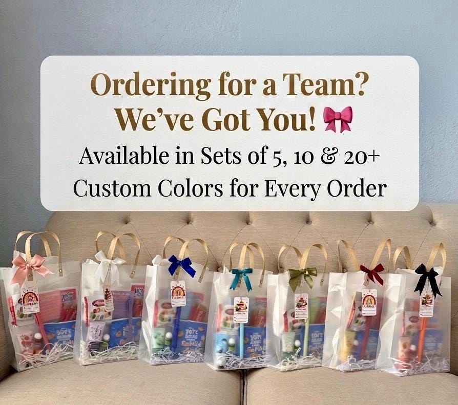 Bulk Employee Appreciation Gift Bags | Office Staff Corporate Gifts (Sets of 5, 10, 20)