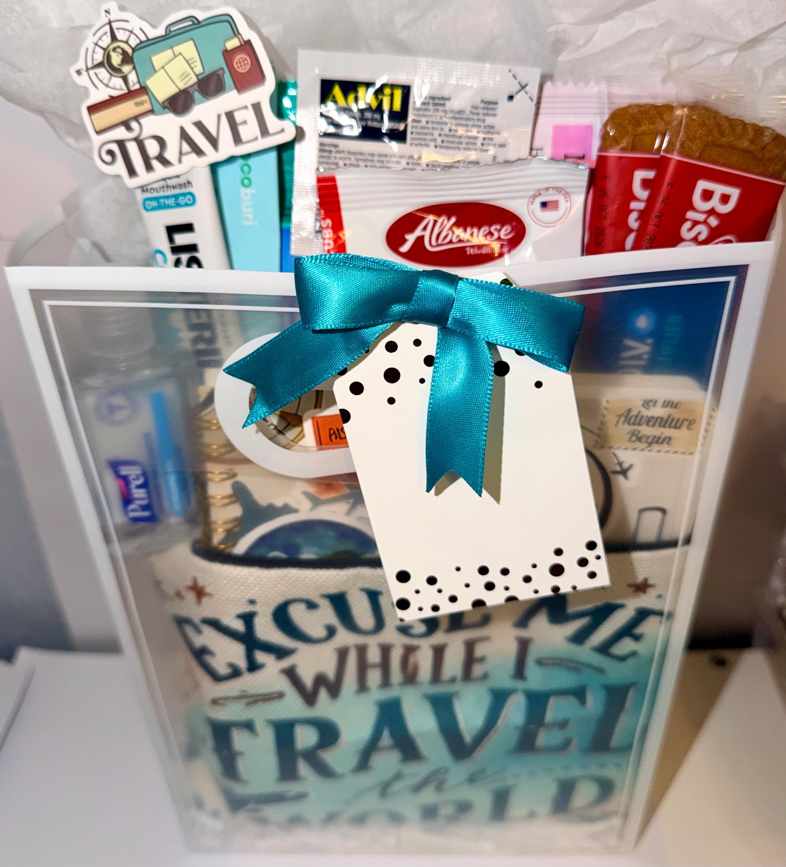 Travel Essentials Gift Bag for Women, Girls Trip Vacation Set (Ready-to-Gift)