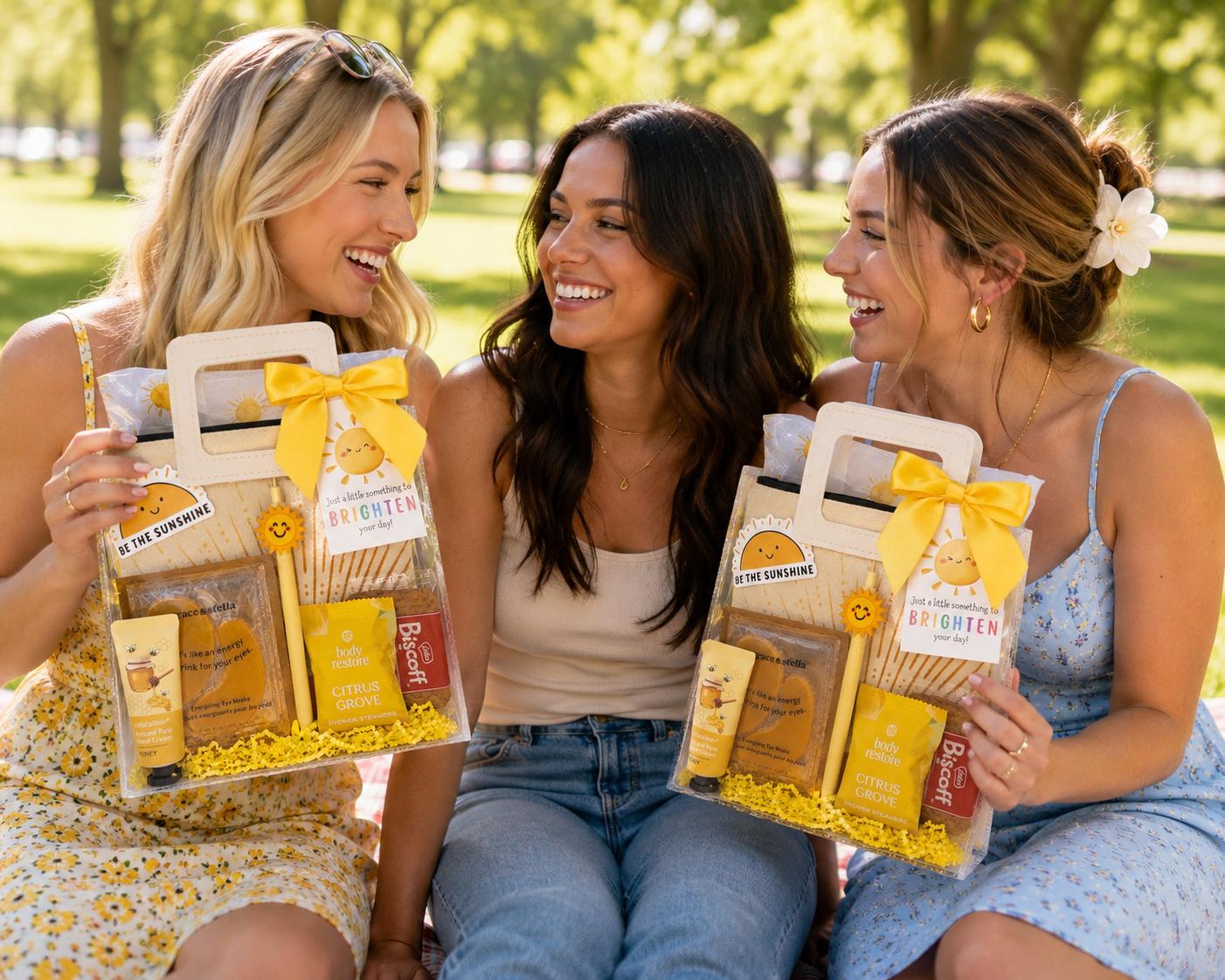 Sunshine Gift Bag: Self Care Care Package for Her, Friend, Birthday, Get Well Soon