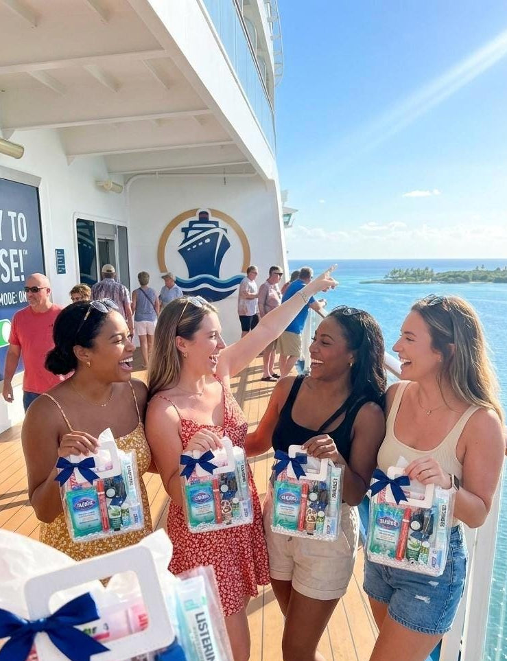 Cruise Gift Bag | 15 Vacation Survival Kit, Bachelorette Party Favor