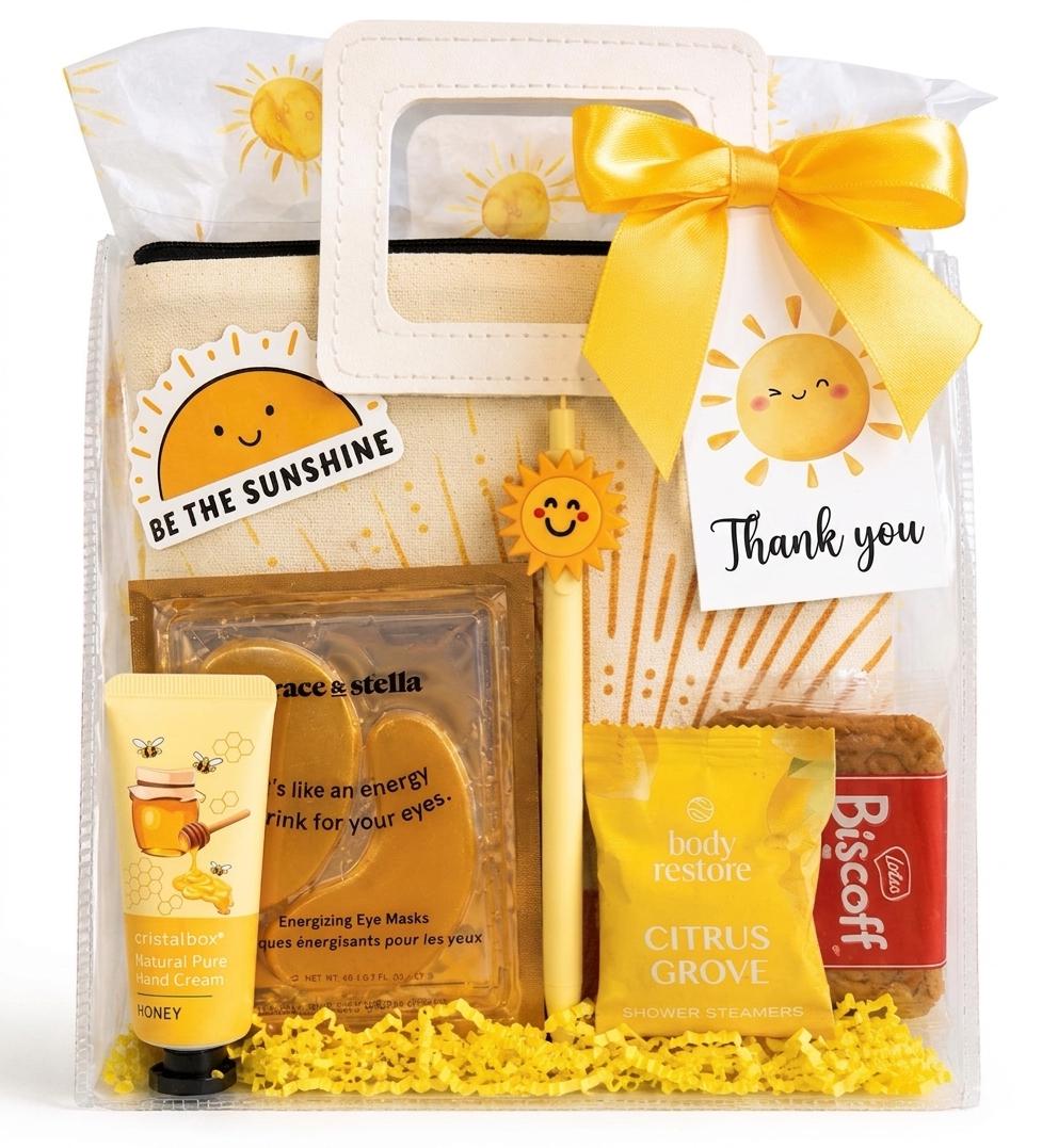 Sunshine Gift Bag: Self Care Care Package for Her, Friend, Birthday, Get Well Soon