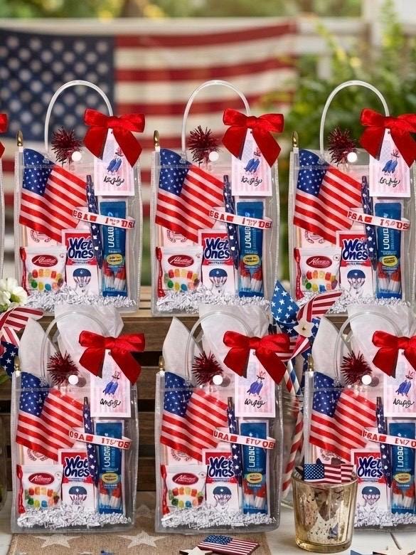 Patriotic Party Favor Bags | 4th of July, Memorial Day, Labor Day Gifts