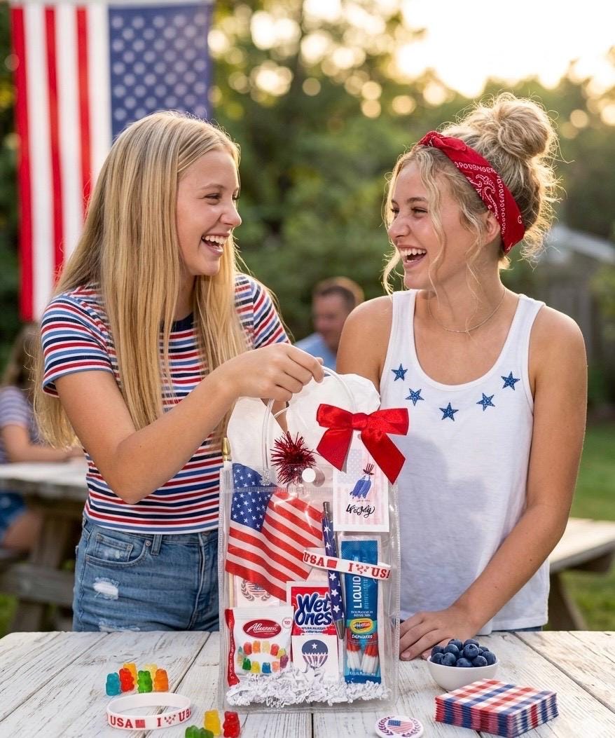 Patriotic Party Favor Bags | 4th of July, Memorial Day, Labor Day Gifts