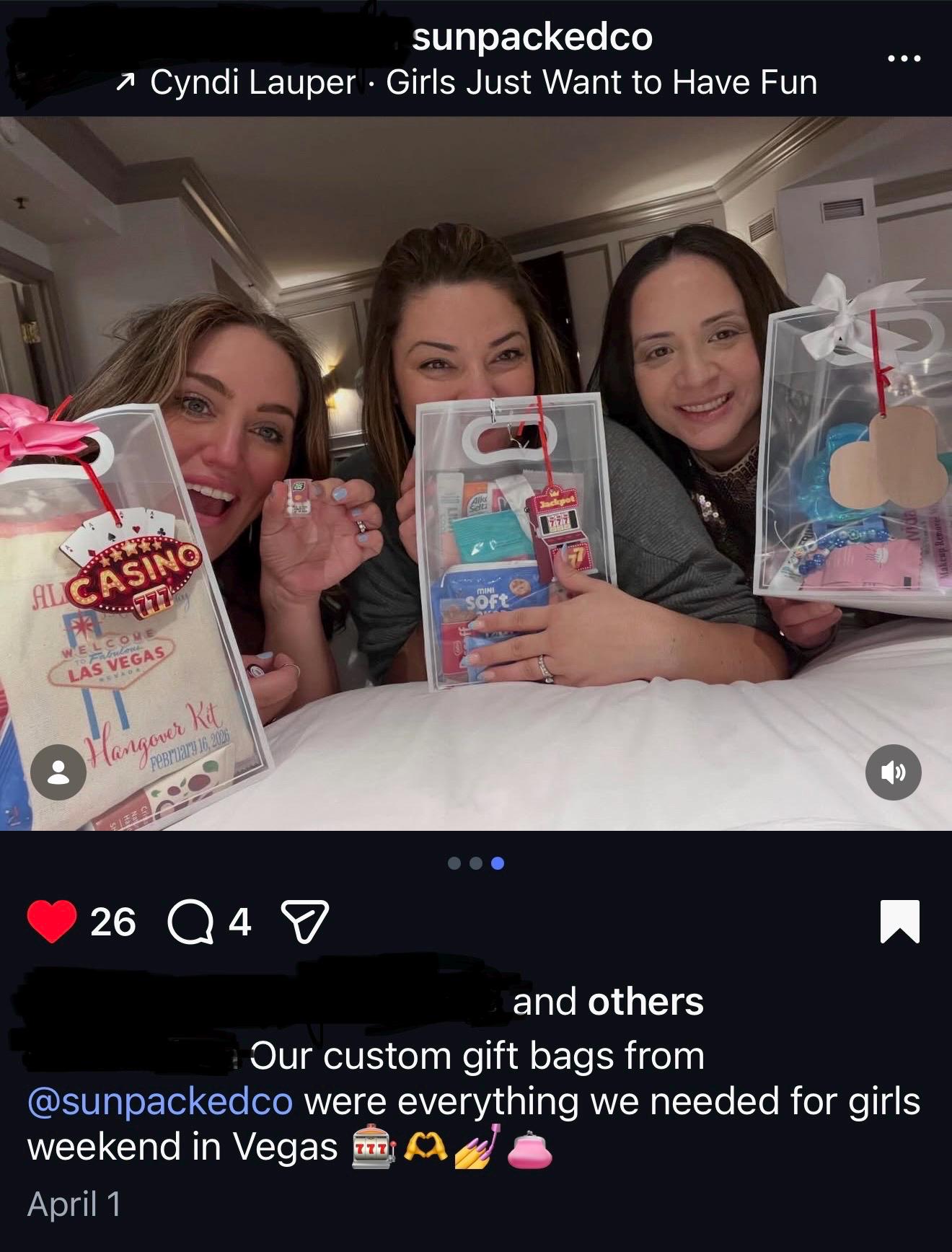 Vegas Bachelorette Survival Kit | Hangover Recovery Goodie Bags (Casino Theme)
