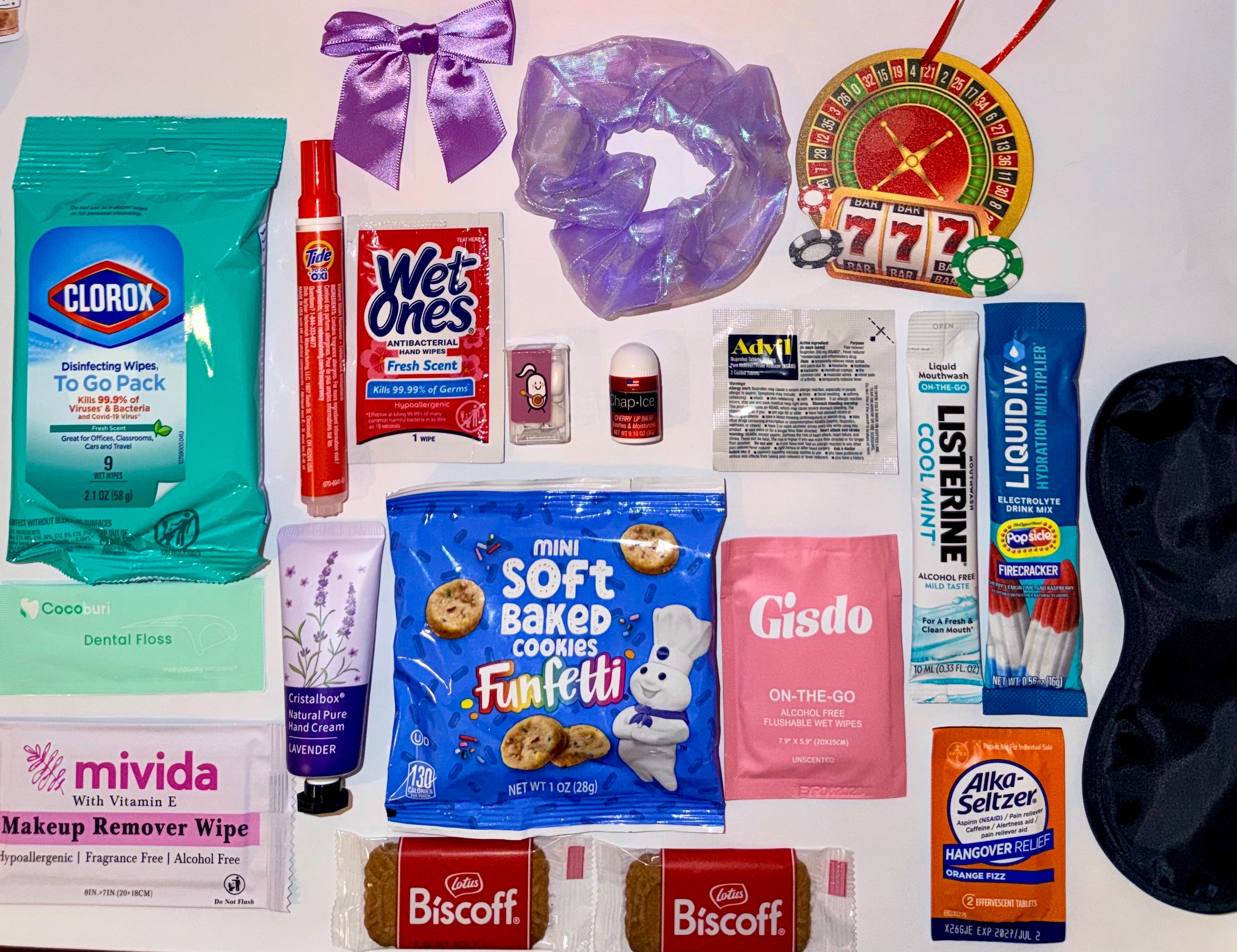 Vegas Bachelorette Survival Kit | Hangover Recovery Goodie Bags (Casino Theme)