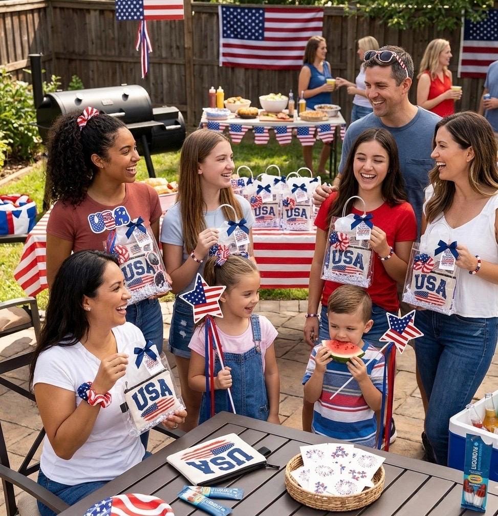 Labor Day Gift Bag | Hostess Gift | Patriotic Party Favor