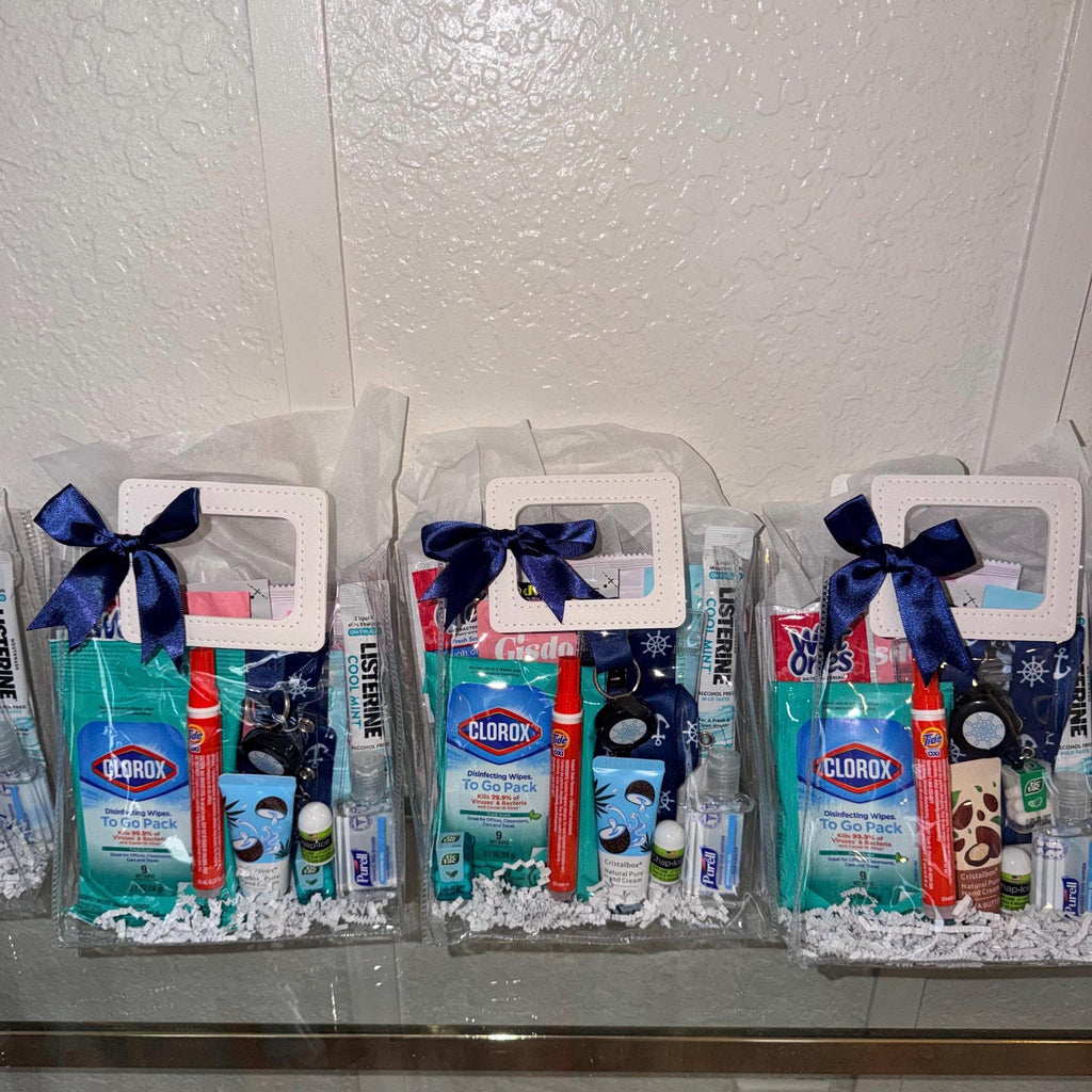 Cruise Gift Bag | 15 Vacation Survival Kit, Bachelorette Party Favor