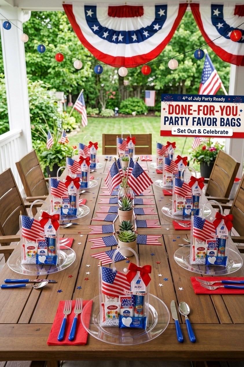 Patriotic Party Favor Bags | 4th of July, Memorial Day, Labor Day Gifts