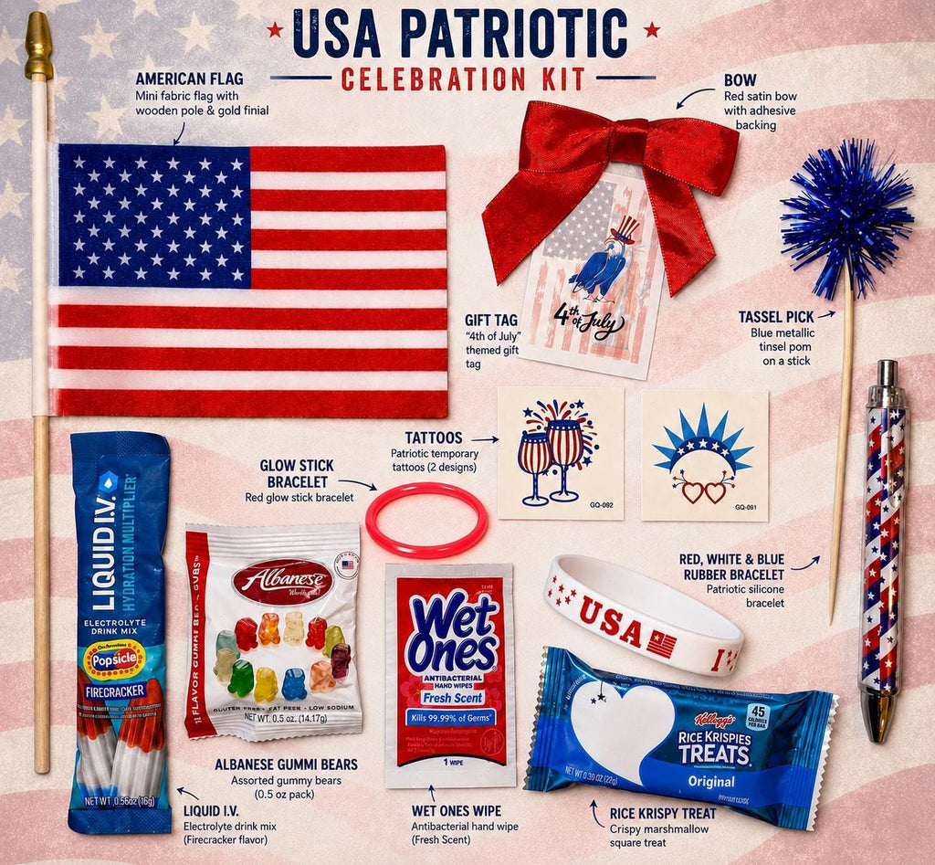 Patriotic Party Favor Bags | 4th of July, Memorial Day, Labor Day Gifts