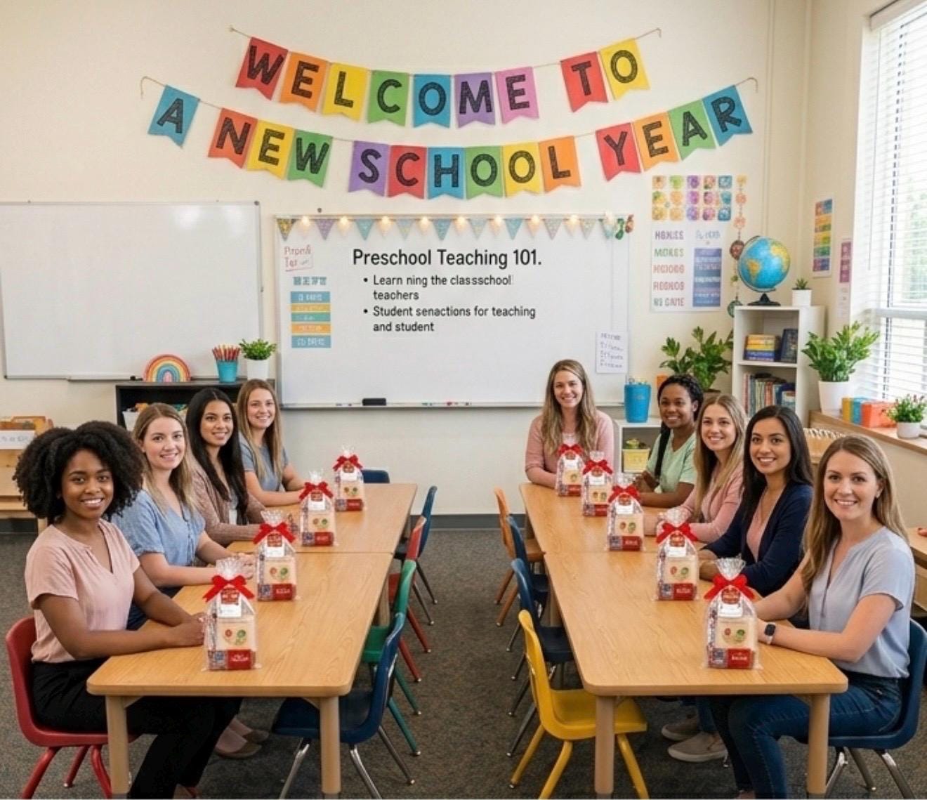 Bulk Mini Teacher Gift Bags | Back to School Staff Appreciation | PTO Teacher Gifts | Preschool Daycare Gifts | Faculty Welcome Gifts School
