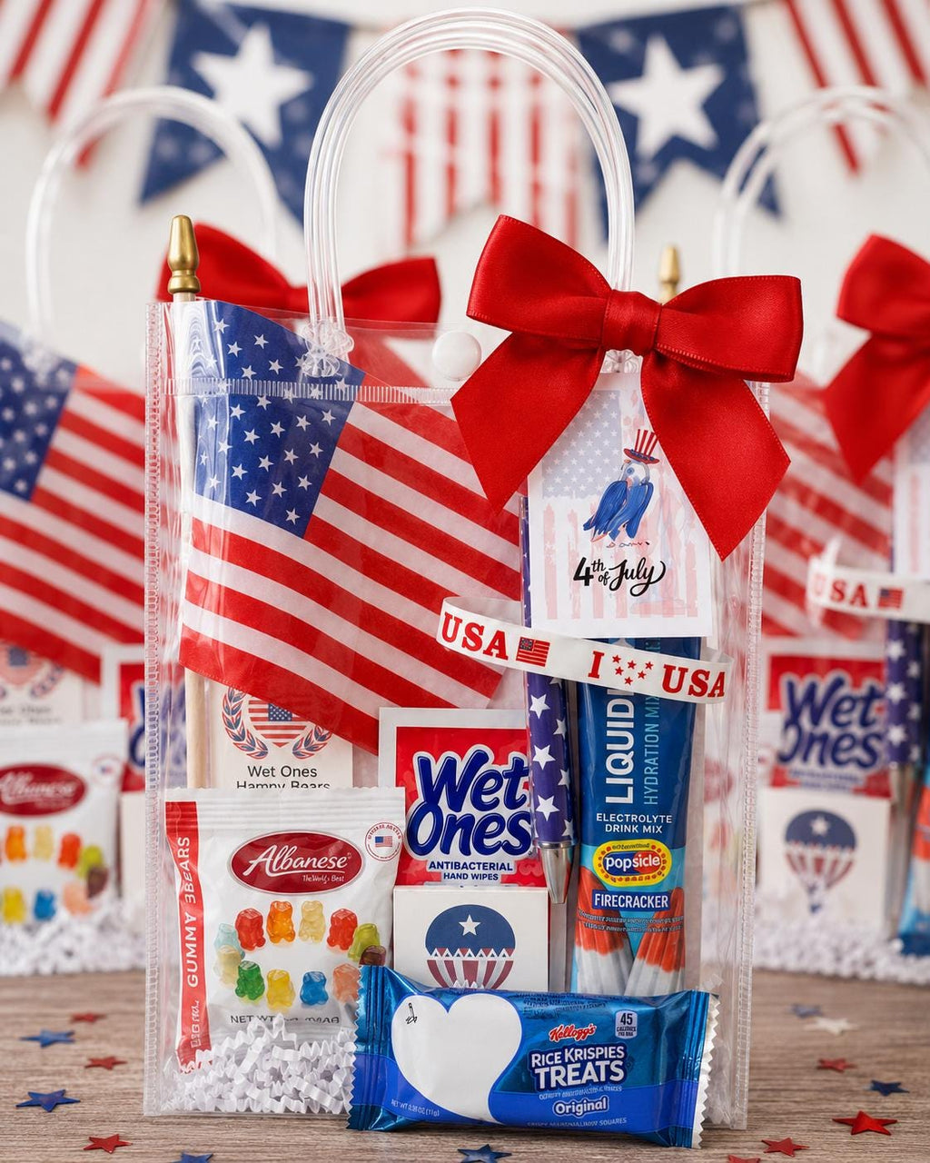 Patriotic Party Favor Bags | 4th of July, Memorial Day, Labor Day Gifts
