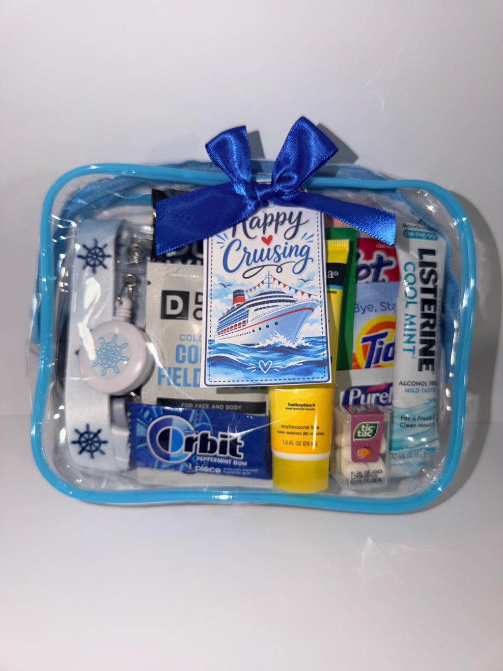 Mini Cruise Gift Bag, Cruise Must-Haves, Bon Voyage Gift, Travel Essentials, Cruise Party Favor, Bulk Cruise Gifts, TSA Travel Pouch, Family
