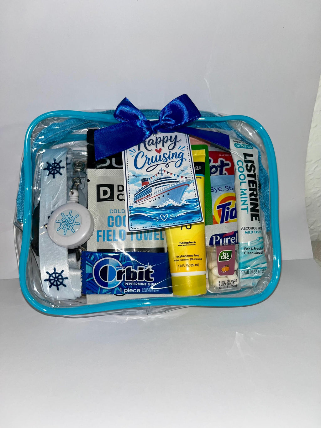 Mini Cruise Gift Bag, Cruise Must-Haves, Bon Voyage Gift, Travel Essentials, Cruise Party Favor, Bulk Cruise Gifts, TSA Travel Pouch, Family