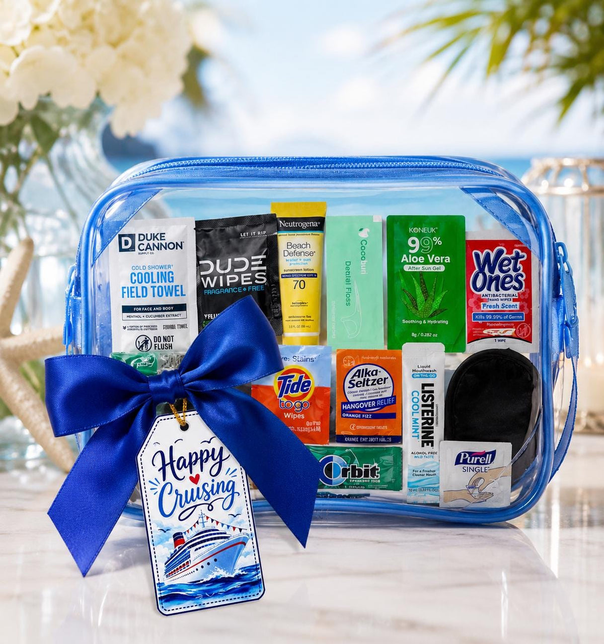 Mini Cruise Gift Bag, Travel Essentials, Bon Voyage, Cruise Must-Haves, TSA Pouch