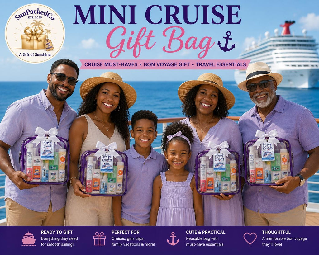 Mini Cruise Gift Bag, Cruise Must-Haves, Bon Voyage Gift, Travel Essentials, Cruise Party Favor, Bulk Cruise Gifts, TSA Travel Pouch, Family