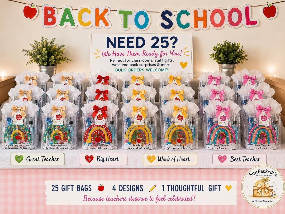 Teacher Mini Gift Bags, Bulk Teacher Gifts, Back to School Gifts, Staff Appreciation, Classroom Welcome, Meet the Teacher First Year Teacher