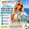 Deluxe Mini Cruise Gift Bag, Premium Cruise Survival Kit, Bon Voyage Gift, Travel Essentials, Girls Trip Favor, Bulk Cruise Gifts, TSA Pouch