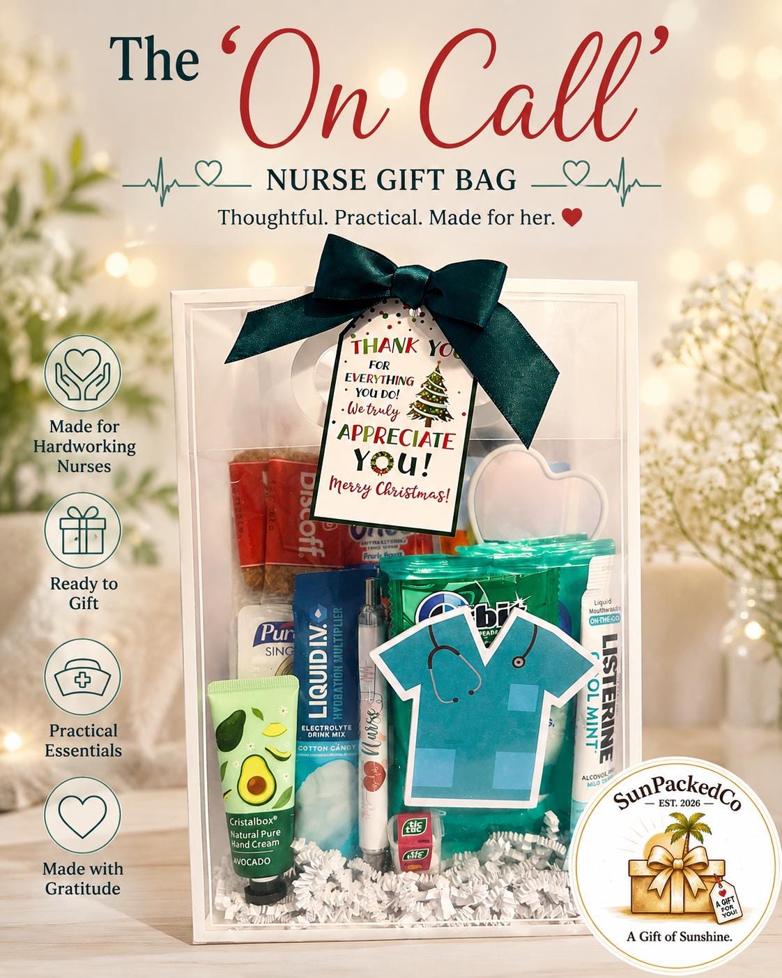 Nurse Appreciation Gift Bag | Nurse Graduation Gift for RN | CNA Thank You Gift Bag