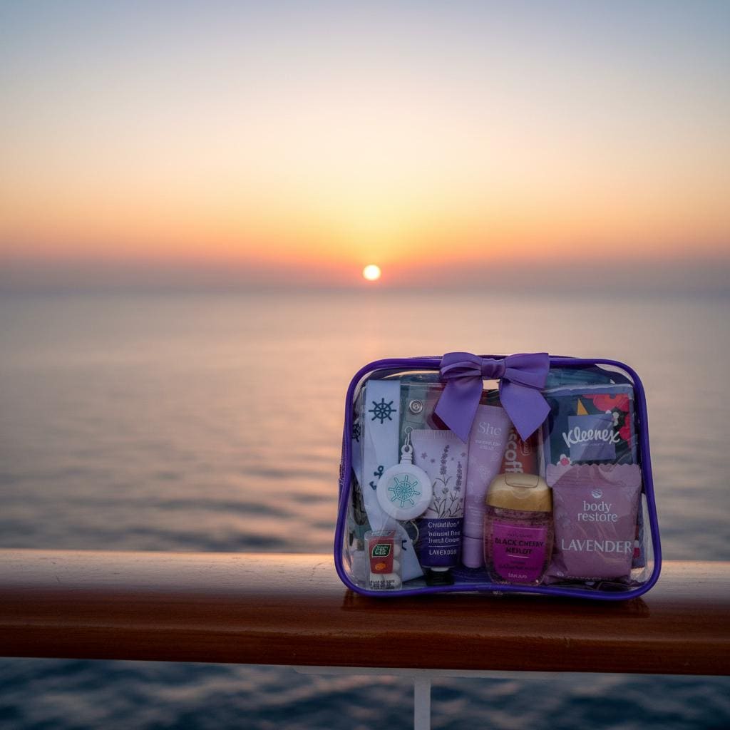 Purple Cruise Travel Bag | Travel Gift for Women | Cruise Essentials | Girls Trip Gift | Bon Voyage Gift