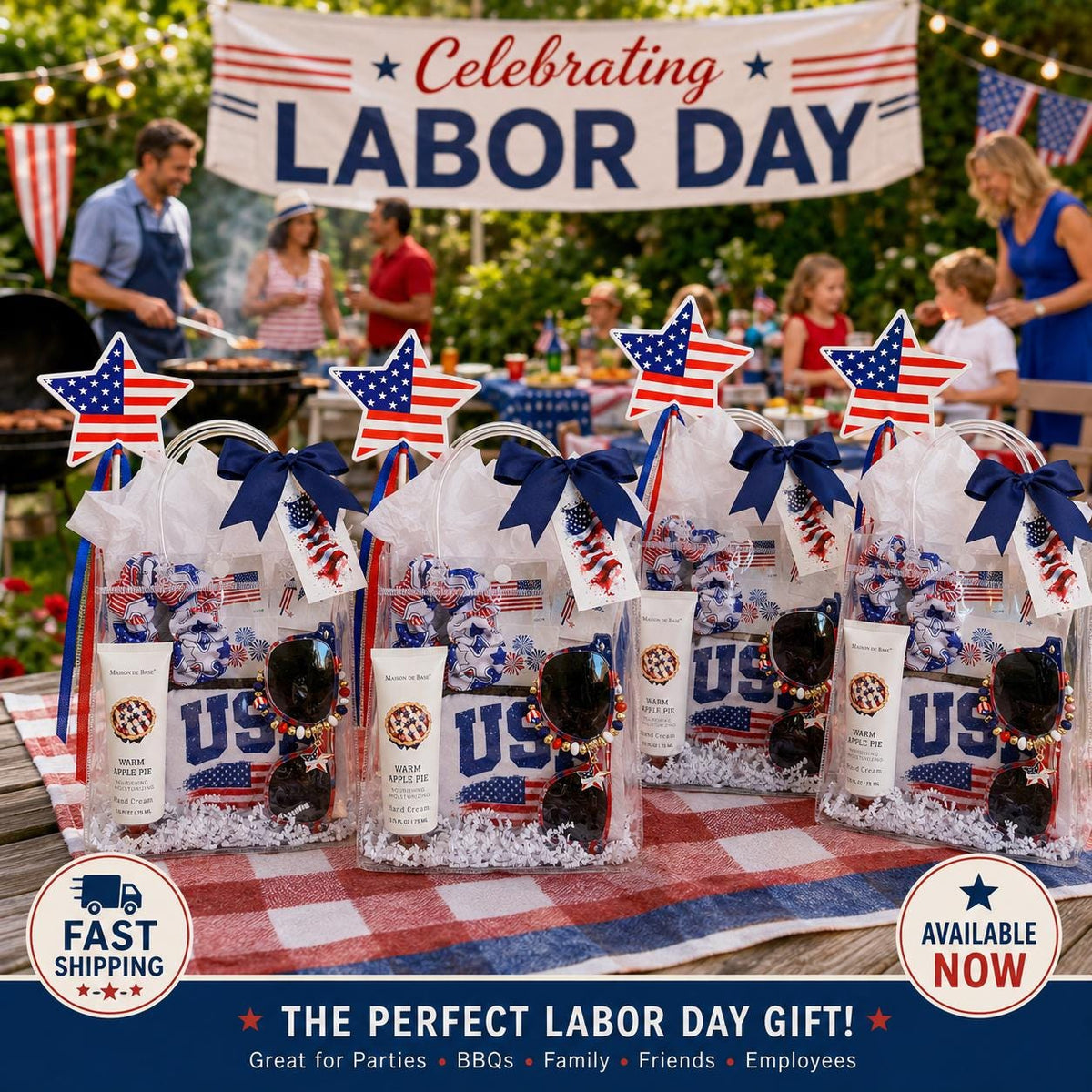 Labor Day Gift Bag | Hostess Gift | Patriotic Party Favor