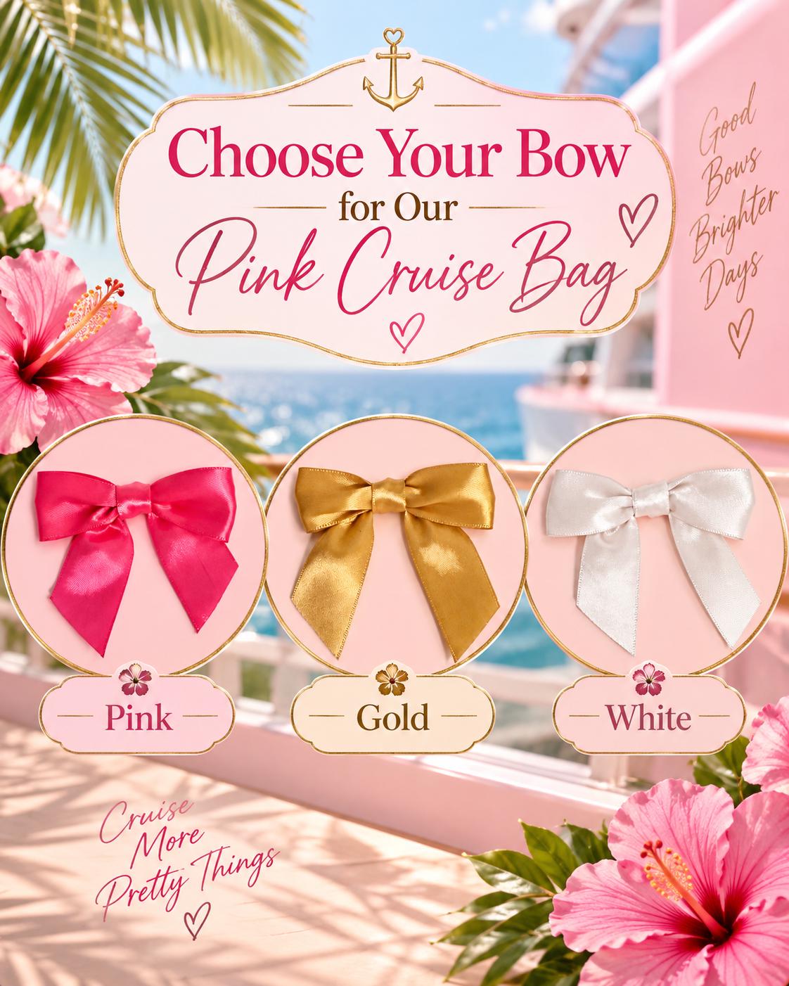 Pink Travel Gift for Women | Girls Trip Gift | Cruise Essentials and Vacation Travel Kit
