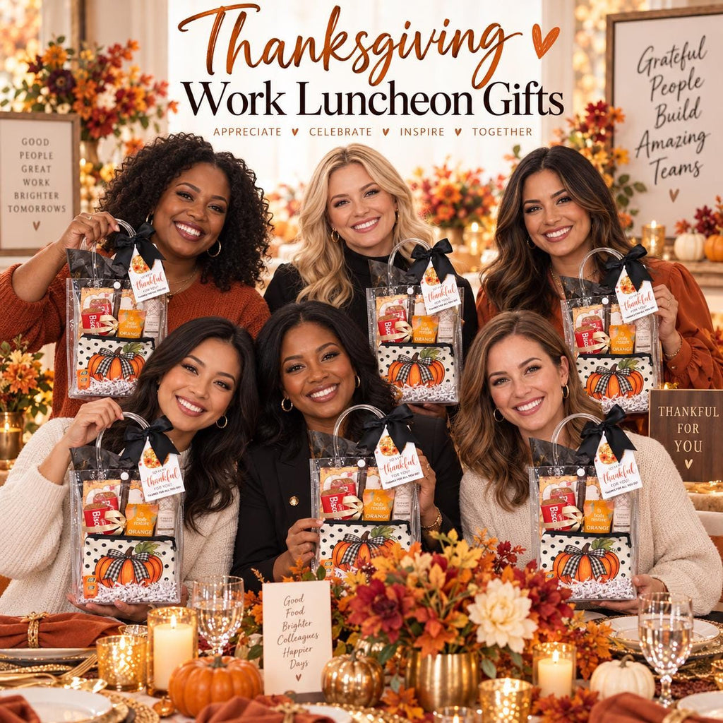Fall Pumpkin Gift Bag | Thank You Gift for Her | Coworker Appreciation Gift | Hostess Gift | Fall Birthday Gift