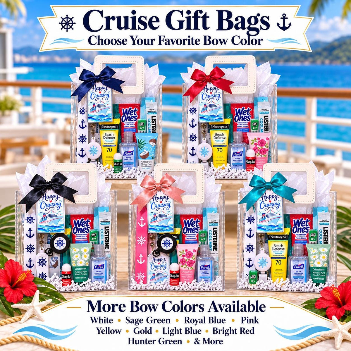 Cruise Gift Bag, Bachelorette Party Favor, Cruise Survival Kit, Girls Trip, Travel Essential Set