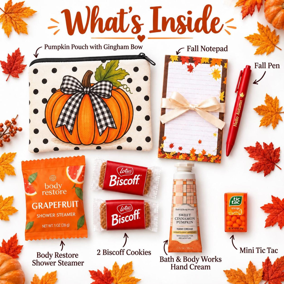 Fall Pumpkin Gift Bag | Thank You Gift for Her | Coworker Appreciation Gift | Hostess Gift | Fall Birthday Gift