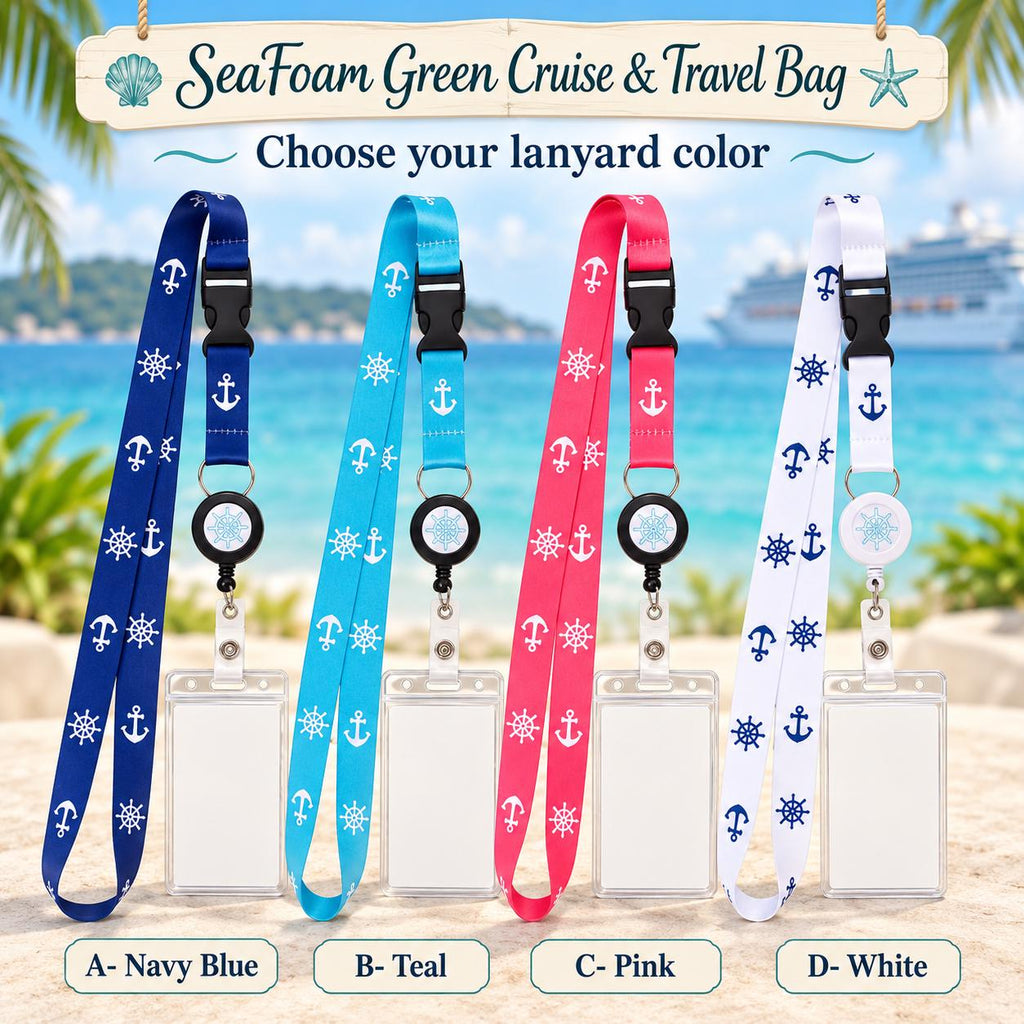 Seafoam Green Cruise Gift Bag | Cruise Essentials Travel Kit for Women | Cruise Crew Gift, Bachelorette Girls Trip Bag, Ready to Gift