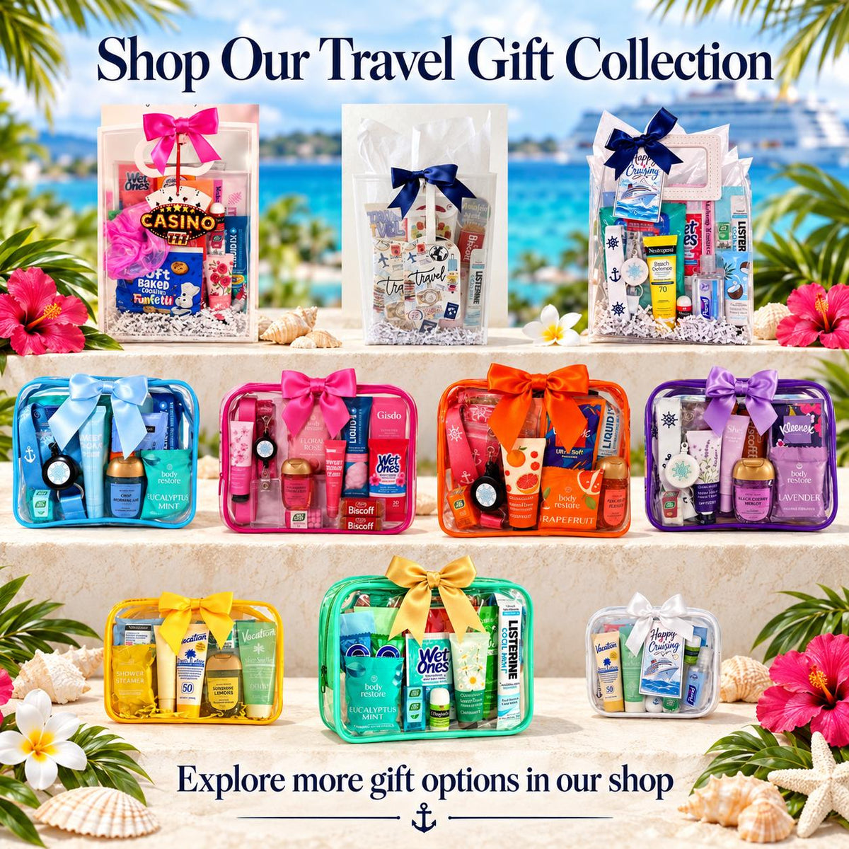 Cruise Gift Bag, Bachelorette Party Favor, Cruise Survival Kit, Girls Trip, Travel Essential Set