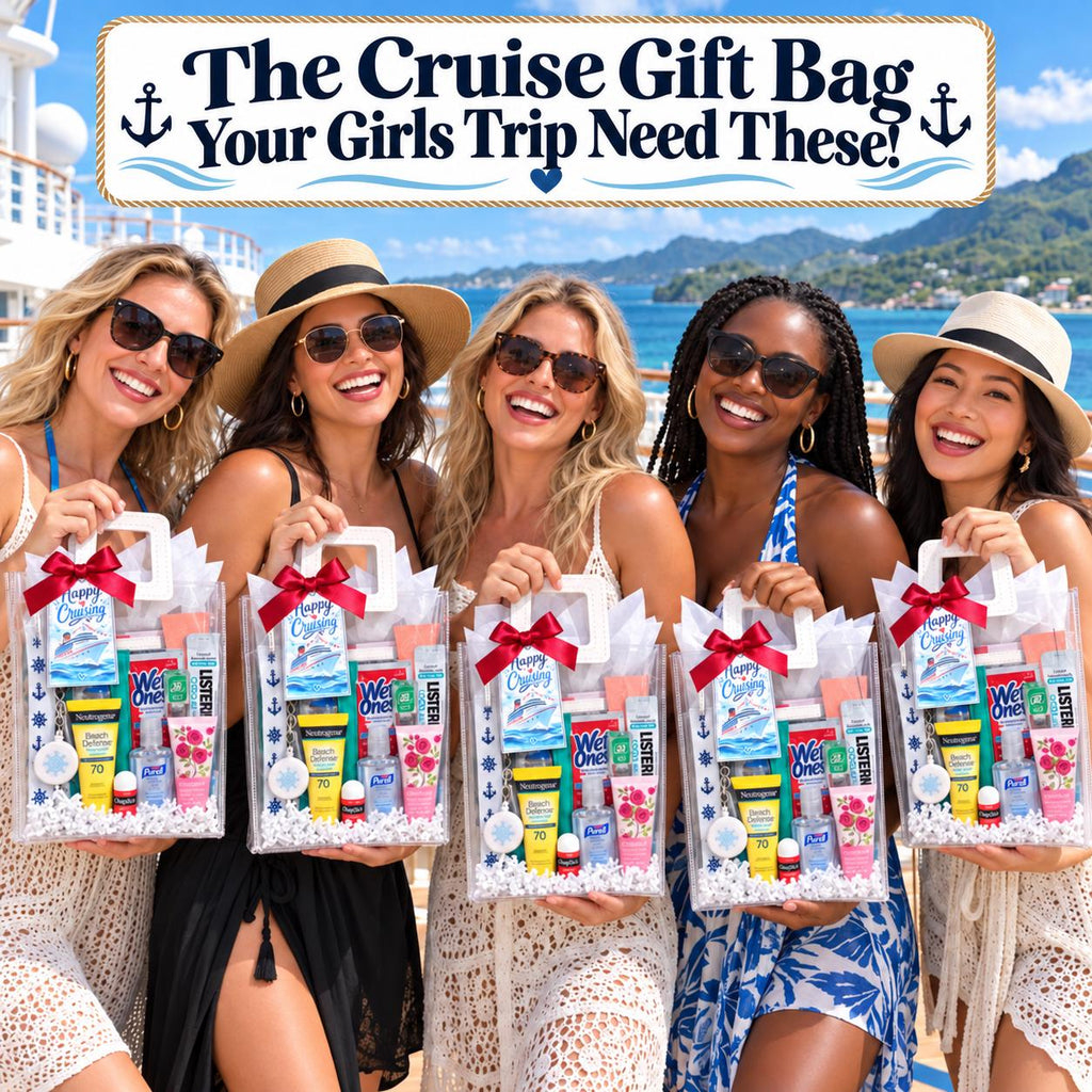 Cruise Gift Bag, Bachelorette Party Favor, Cruise Survival Kit, Girls Trip, Travel Essential Set