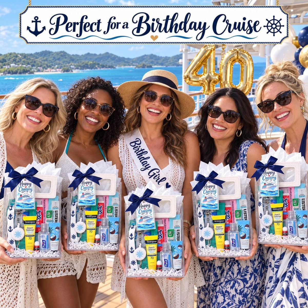Cruise Gift Bag, Bachelorette Party Favor, Cruise Survival Kit, Girls Trip, Travel Essential Set